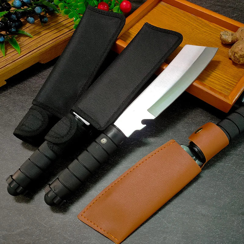 Plastic Handle Utility Knife BBQ Slicing Fish Fruit Steak Knife Hand Forge Boning Butcher Knife Chef Cleaver Kitchen Knives Tool