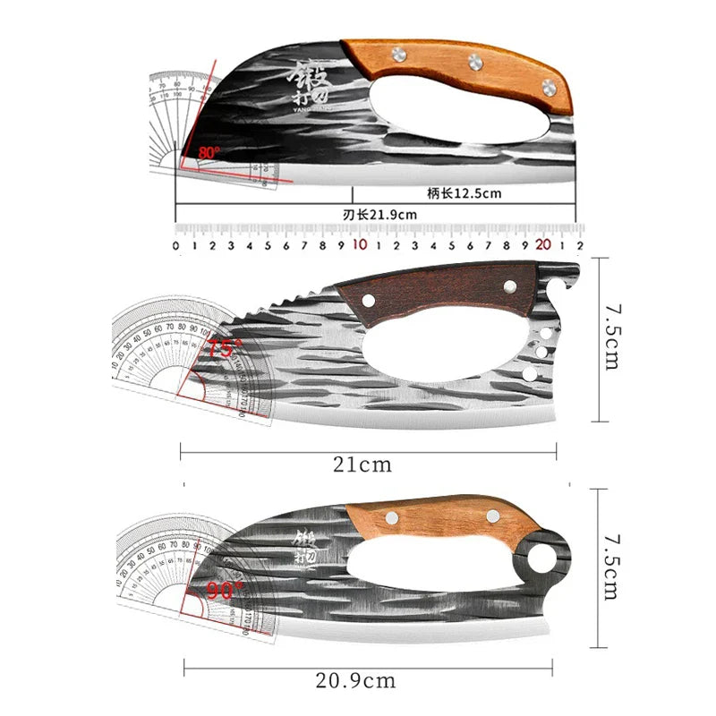 Multifunctional Portable Kitchen Knife Forged Sharp Labor-saving Cleaver Slicing Chef Knives Fish Meat Vegetables Cooking Tools