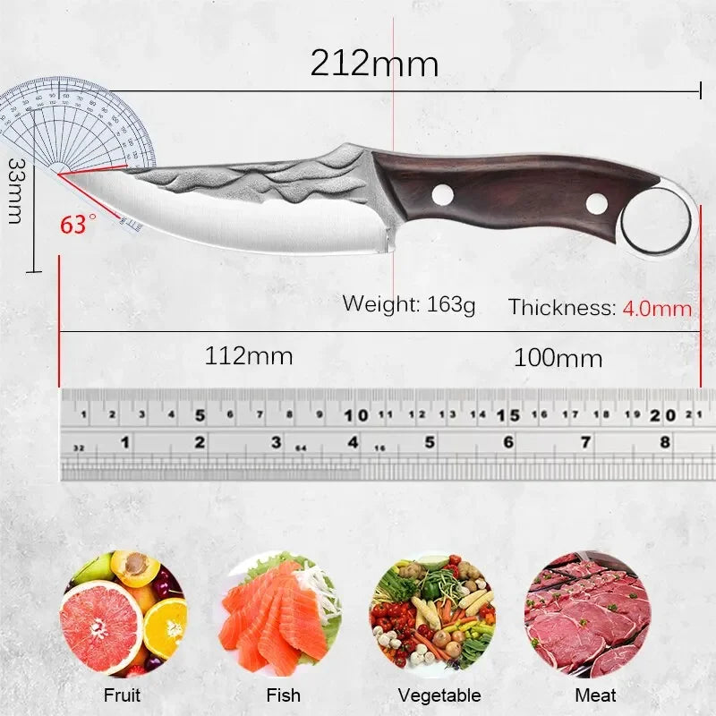 Stainless Steel Boning Knife Kitchen Knives Fruit Paring Utility Chef Slicing Bread Kitchen Knife Set Accessories Tools