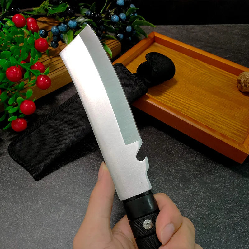 Plastic Handle Utility Knife BBQ Slicing Fish Fruit Steak Knife Hand Forge Boning Butcher Knife Chef Cleaver Kitchen Knives Tool