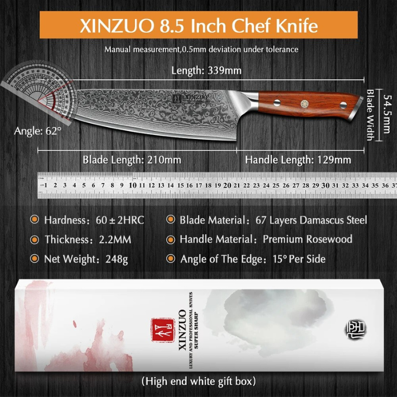 Chef Knife High Carbon Chinese - Micknives