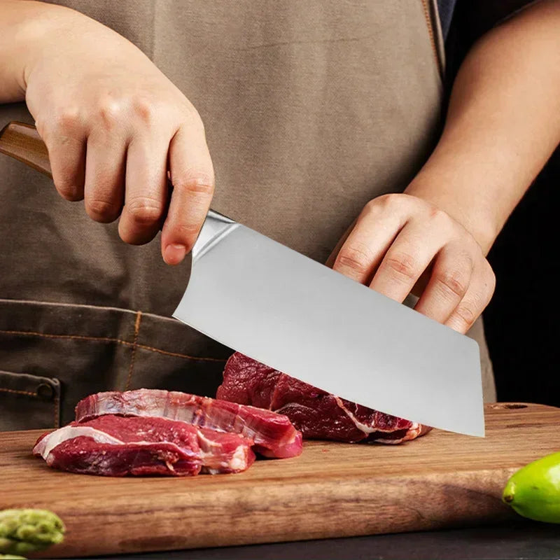 Japanese Kitchen Knife Meat Fish Slicing Vegetable Cutter Butcher Cleaver Sashimi Cooking Utility Knife Professional Chef Knives