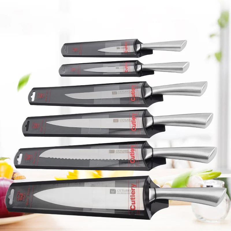 Stainless Steel Kitchen Knife Hollow Handle Chef Knife Cleaver Knife Bread Knife Fruit Knife Kitchen Cooking Tools