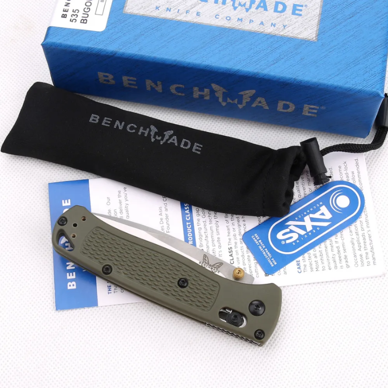 Benchmade 535/535s Art Knife Green - Micknives