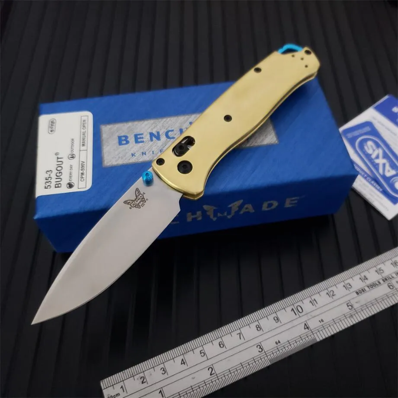 Benchmade 535 Bugout Golden Knife For Hunting - Micknives