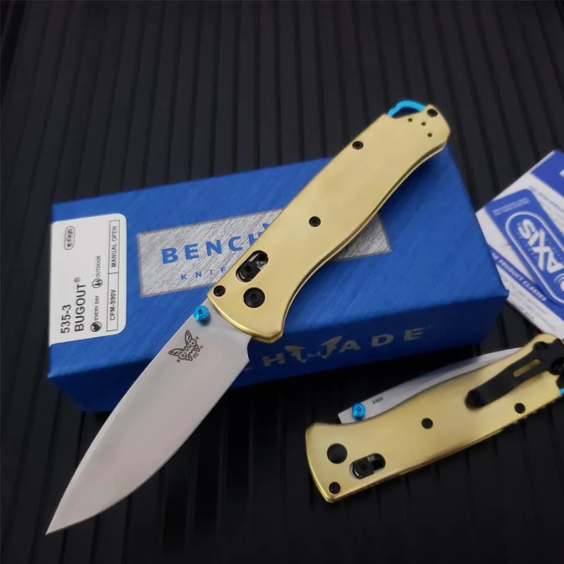 Benchmade 535 Bugout Golden Knife For Hunting - Micknives
