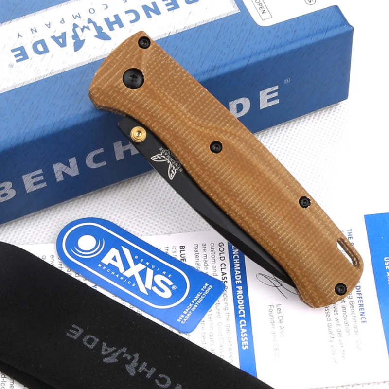 Benchmade 535 Folding Brown Knife For Hunting - Micknives