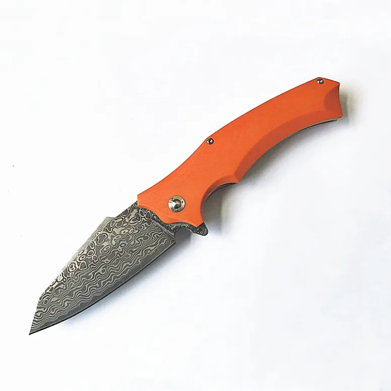 Orange Knife VG10 Damascus For Hunting - Micknives