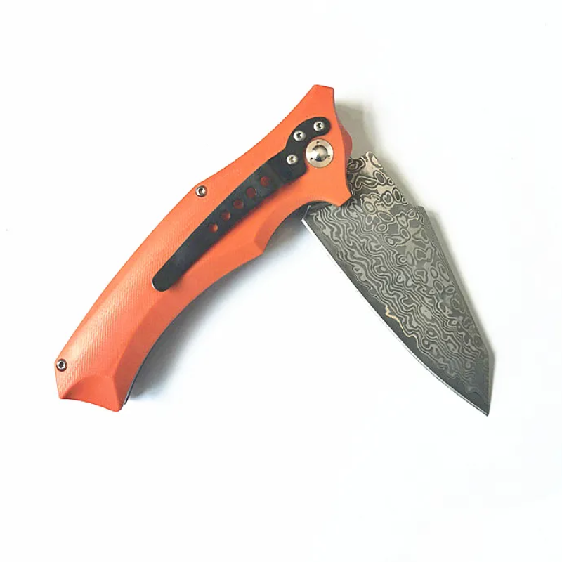 Orange Knife VG10 Damascus For Hunting - Micknives