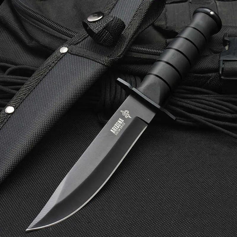 Straight Knife For Hunting Black - Micknives