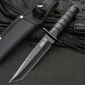 Straight Knife For Hunting Black - Micknives